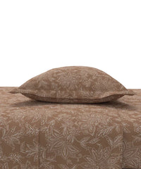 Enera Pastel Poetry Collection Gingerbread Color King Size Bedsheet Set - enera