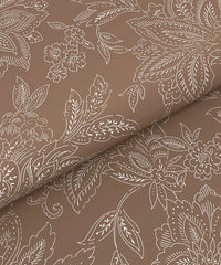 Enera Pastel Poetry Collection Gingerbread Color King Size Bedsheet Set - enera