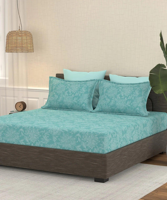 Enera Pastel Poetry Collection Oreo Color King Size Bedsheet Set - enera