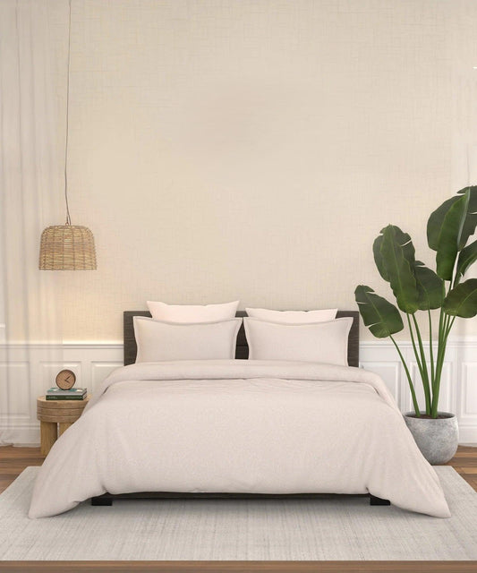 Enera Pastel Poetry Collection Rose Color King Size Bedsheet Set - enera