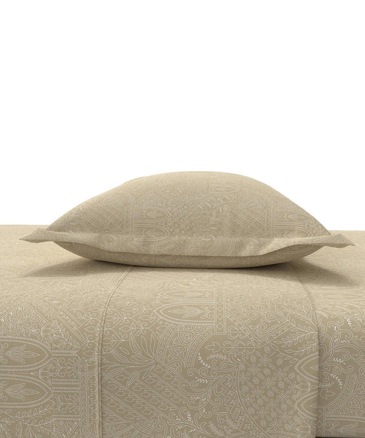 Enera Pastel Poetry Collection Meer Vanilla Color King Size Bedsheet Set - enera