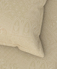 Enera Pastel Poetry Collection Meer Vanilla Color King Size Bedsheet Set - enera