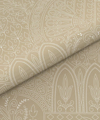 Enera Pastel Poetry Collection Meer Vanilla Color King Size Bedsheet Set - enera