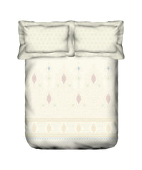 Enera Sanskriti Collection Pashmina Beige Color King Size Bedsheet Set - enera