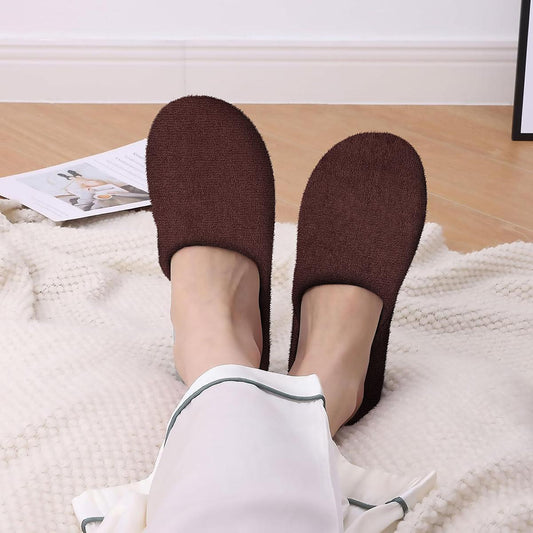 Enera Sandy Cocoa Color Bath Slippers - enera