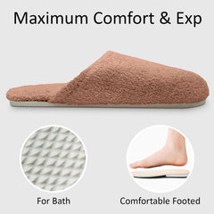 Enera Sandy Peanut Color Bath Slippers - enera