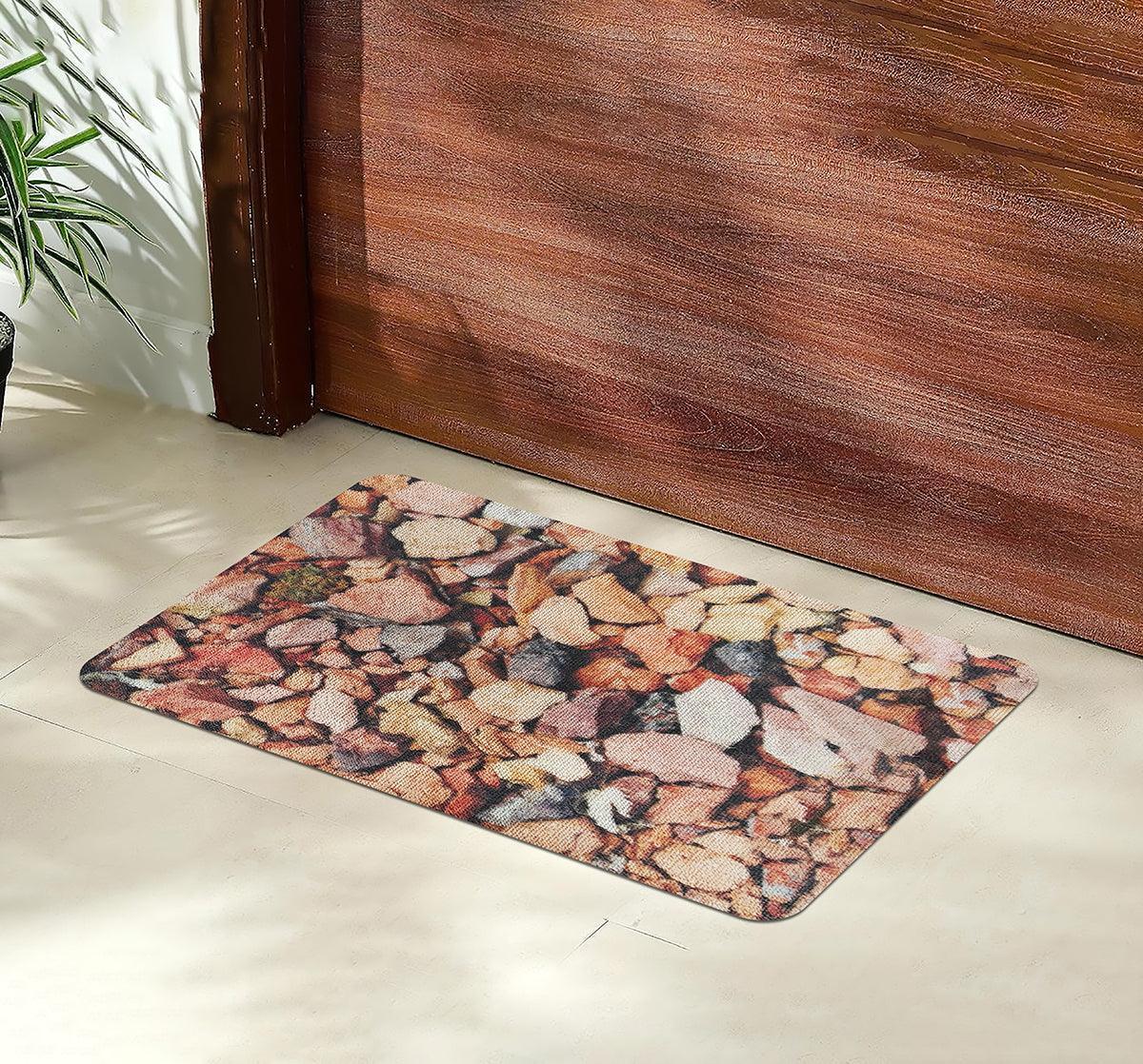 Enera PVC Multi stone Design (40cm X 60cm) Tufted Mat - enera