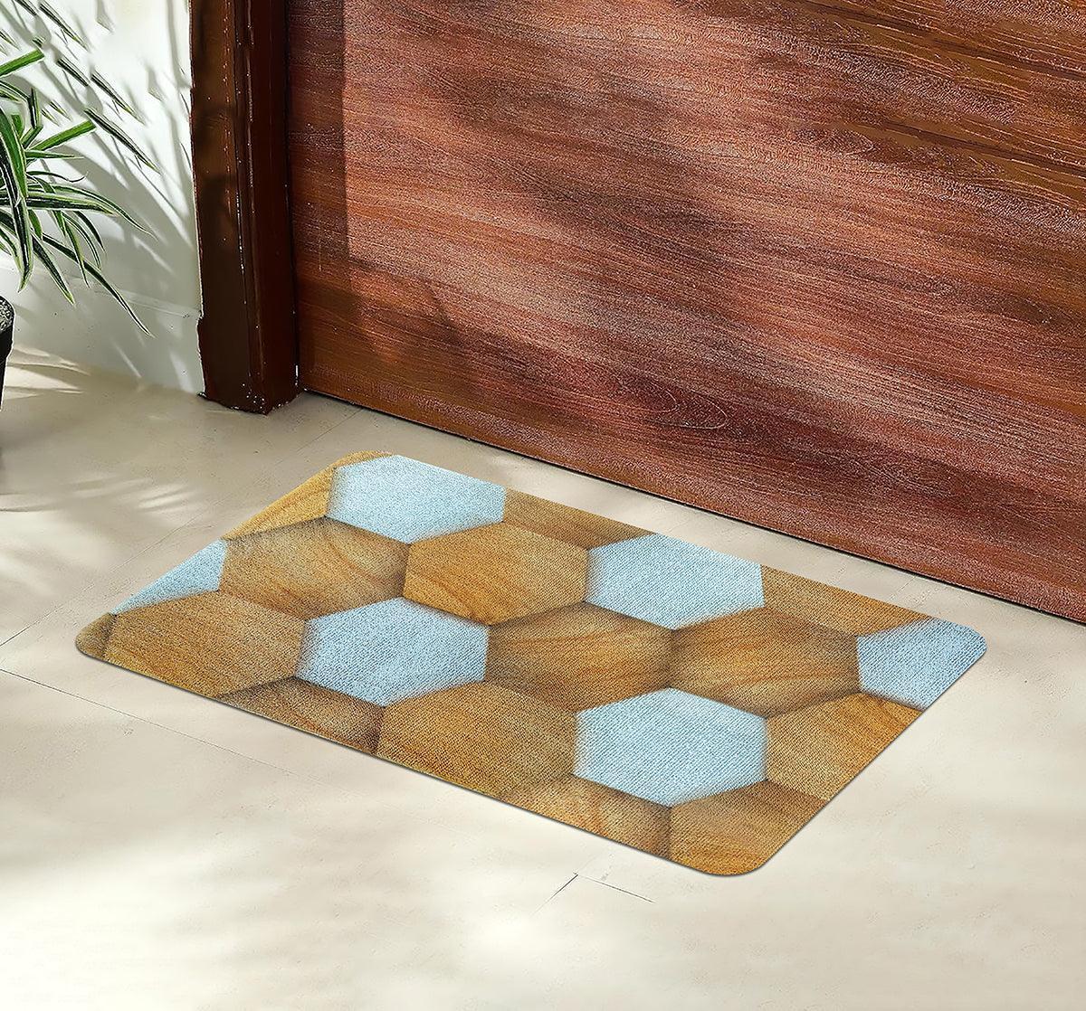 Enera PVC Multi Hexagon Design 40cm X 60cm Tufted Mat - enera