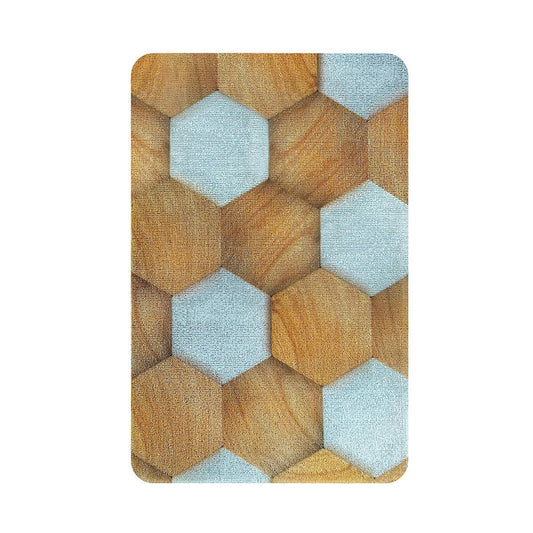 Enera PVC Multi Hexagon Design 40cm X 60cm Tufted Mat - enera