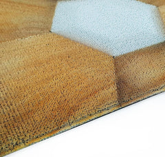 Enera PVC Multi Hexagon Design 40cm X 60cm Tufted Mat - enera