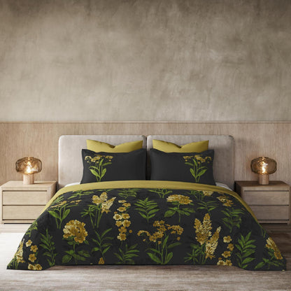 Enera Primary Collection Zinnia Dark Grey Color Fitted Bedsheet - enera