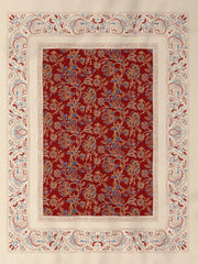D'Decor Ethnic Window Collection Enchanteur-Rustic Ruby Color EM04 Double Bed Dohar - enera