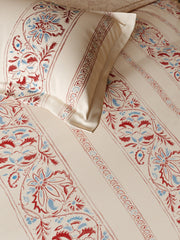 D'Decor Ethnic Window Collection Enchanteur-Rustic Ruby Color EM04 Double Bed Dohar - enera
