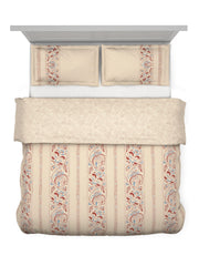D'Decor Ethnic Window Collection Enchanteur-Rustic Ruby Color EM04 Double Bed Dohar - enera
