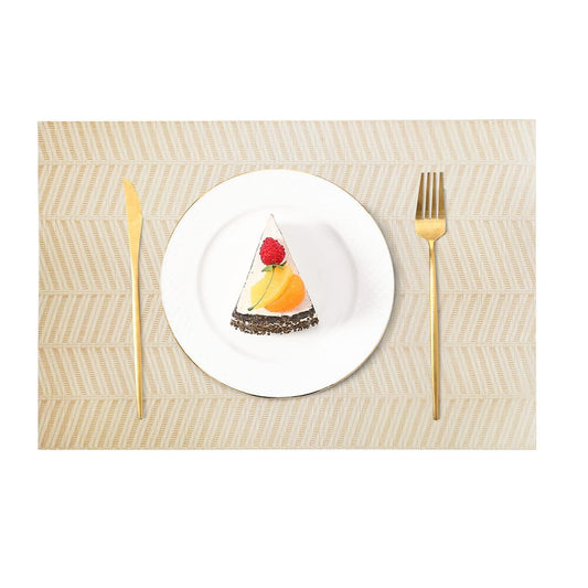 enera Basketweave Dining & Side Table Mat – 30cm x 45 cm, Pack of 6 - enera