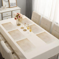 enera Basketweave Dining & Side Table Mat – 30cm x 45 cm, Pack of 6 - enera