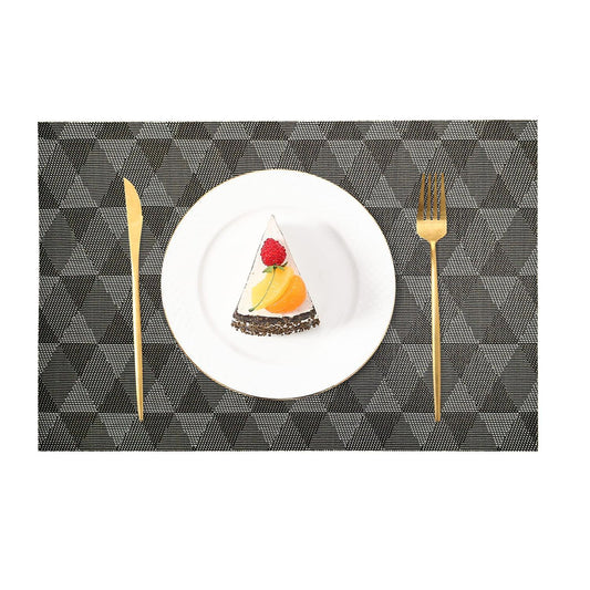 enera Basketweave Dining & Side Table Mat – 30cm x 45 cm, Pack of 6 - enera
