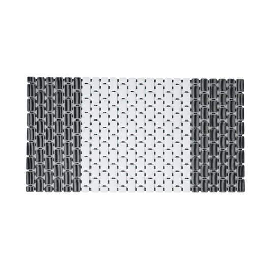 Enera PVC Shower Mat Mosaic Grey Black Color Non-Slip Bathtub Mat - enera