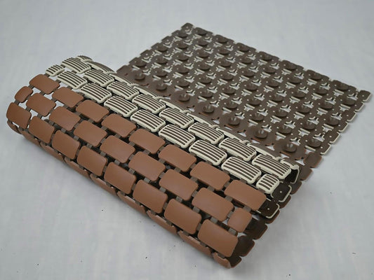 Enera PVC Shower Mat Mosaic Brown Color Non-Slip Bathtub Mat - enera