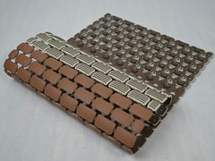 Enera PVC Shower Mat Mosaic Brown Color Non-Slip 40x73 cm Bathtub Mat - enera