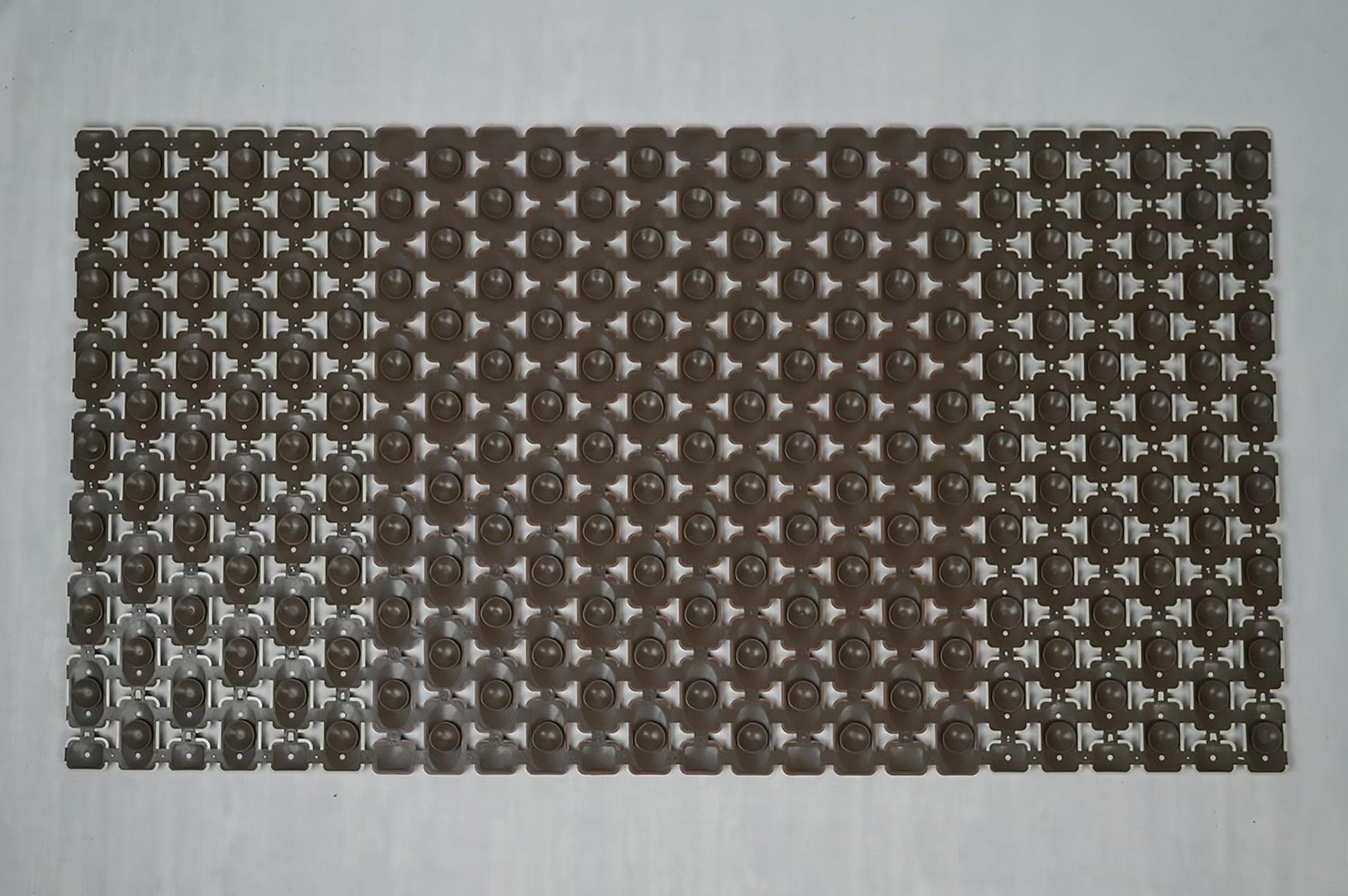 Enera PVC Shower Mat Mosaic Brown Color Non-Slip Bathtub Mat - enera