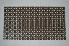 Enera PVC Shower Mat Mosaic Brown Color Non-Slip 40x73 cm Bathtub Mat - enera