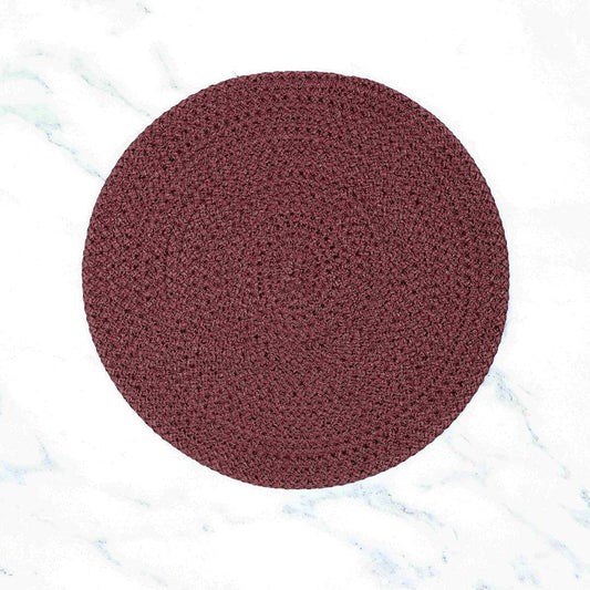Saprose Crafted Round Dining & Side Table Mat – 20cm, Pack of 4 - enera