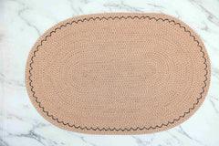Saprose Crafted Oval Dining & Side Table Mat – 29cm x 44cm, Pack of 6 - enera