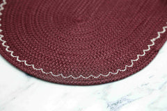 Enera Pattern Overgean Color 30x44 cm Oval Placemat PM0003 - enera