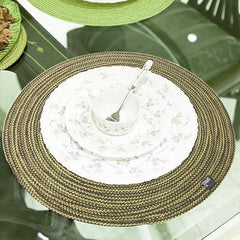 Enera Craft Olive Color 40cm Round Placemat PM0002 - enera