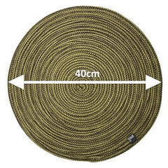 Enera Craft Olive Color 40cm Round Placemat PM0002 - enera