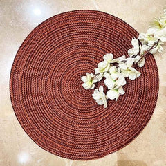 Enera Craft Tan Color 40cm Round Placemat PM0003 - enera