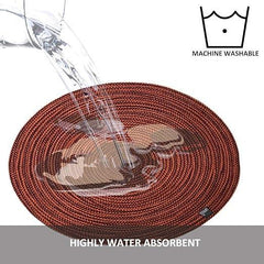 Enera Craft Tan Color 40cm Round Placemat PM0003 - enera