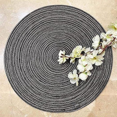 Enera Craft Grey Color 40cm Round Placemat PM0004 - enera
