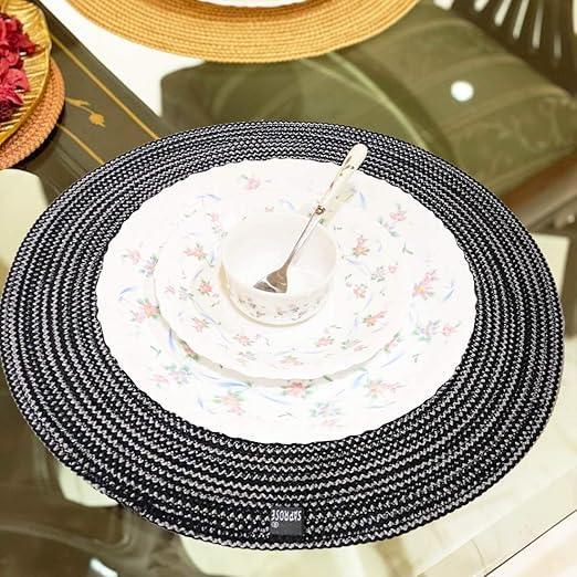 Enera Craft Grey Color 40cm Round Placemat PM0004 - enera