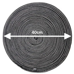 Enera Craft Grey Color 40cm Round Placemat PM0004 - enera