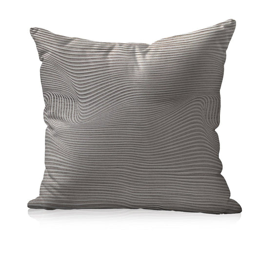 Enera DDR GEO ABS11 SR NO 1114 Texture Dark Grey Color 18x18 Inch Cushion Cover - enera