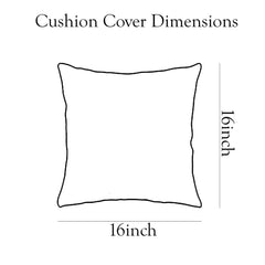 Enera DDR LINE & TEX SR NO JD82 Abstract Design Green & Grey Color 16x16 Inch Cushion Cover - enera
