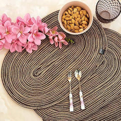 Enera Craft Brown Color 30 x 44 cm Oval Placemat - enera