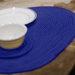 Enera Craft Blue Color 30 x 44 cm Oval Placemat - enera