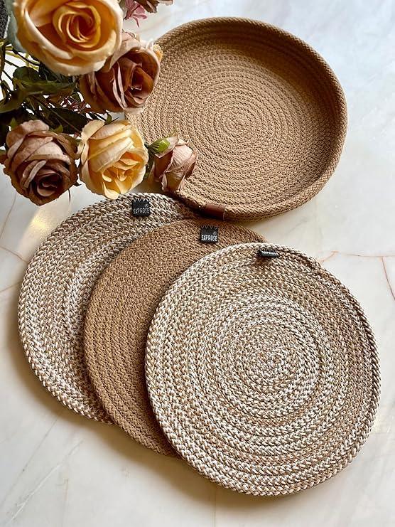 Enera Retro Trivet PM0001 Beige Color 23cm - enera