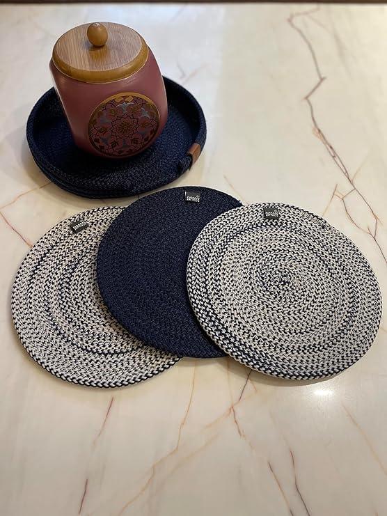 Enera Retro Persion Blue Color 23cm Trivet PM0003 - enera