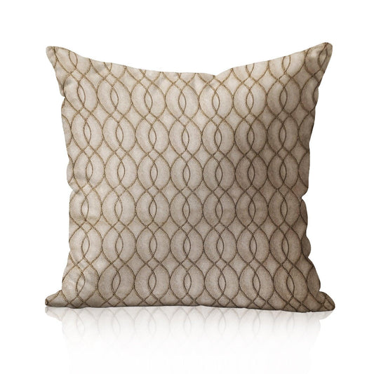 Enera DDR SR NO 9004 Texture Gold & Silver09 Color 18x18 Inch Cushion Cover - enera