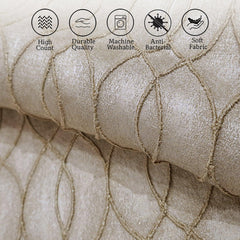Enera DDR SR NO 9004 Texture Gold & Silver09 Color 18x18 Inch Cushion Cover - enera
