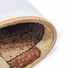 Enera Turkey Embossed 45cm X 75cm DM0005 Multi Brown Color Mat - enera
