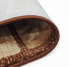 Enera Turkey Embossed 45cm X 75cm DM0006 Base Brown Color Mat - enera