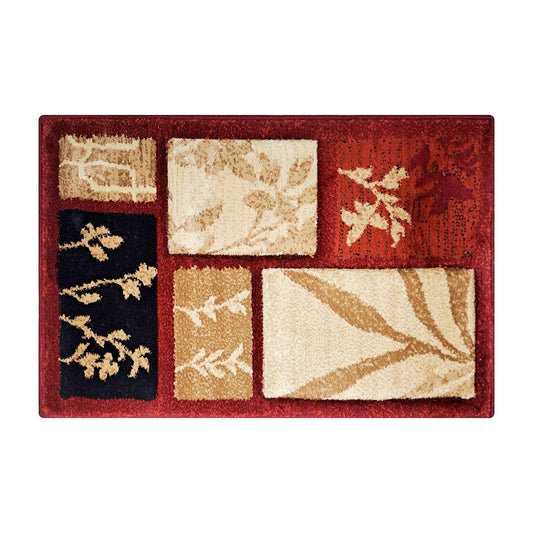 Enera Turkey Embossed-45cm X 75cm DM0008 Multi Red Color Mat - enera