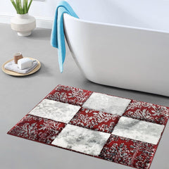 Enera Turkey Embossed-45cm X 75cm DM0009 Multi Red Color Mat - enera