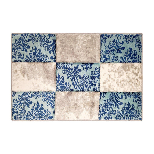Enera Turkey Embossed 45cm X 75cm DM0010 Multi Aqua Color Mat - enera