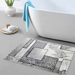 Enera Turkey Embossed 40cm X 60cm DM0004 Multi Grey Color Mat - enera